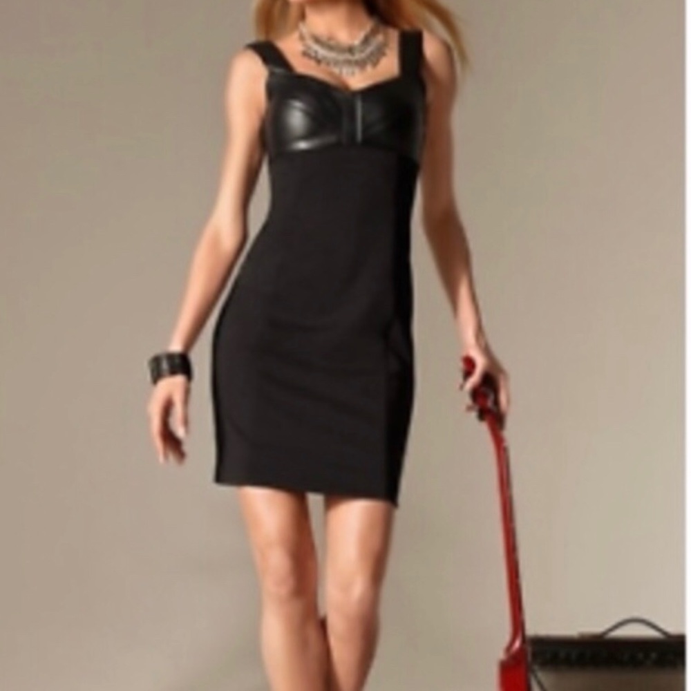 Boston Proper Faux Leather Dress Sz 2 NWT